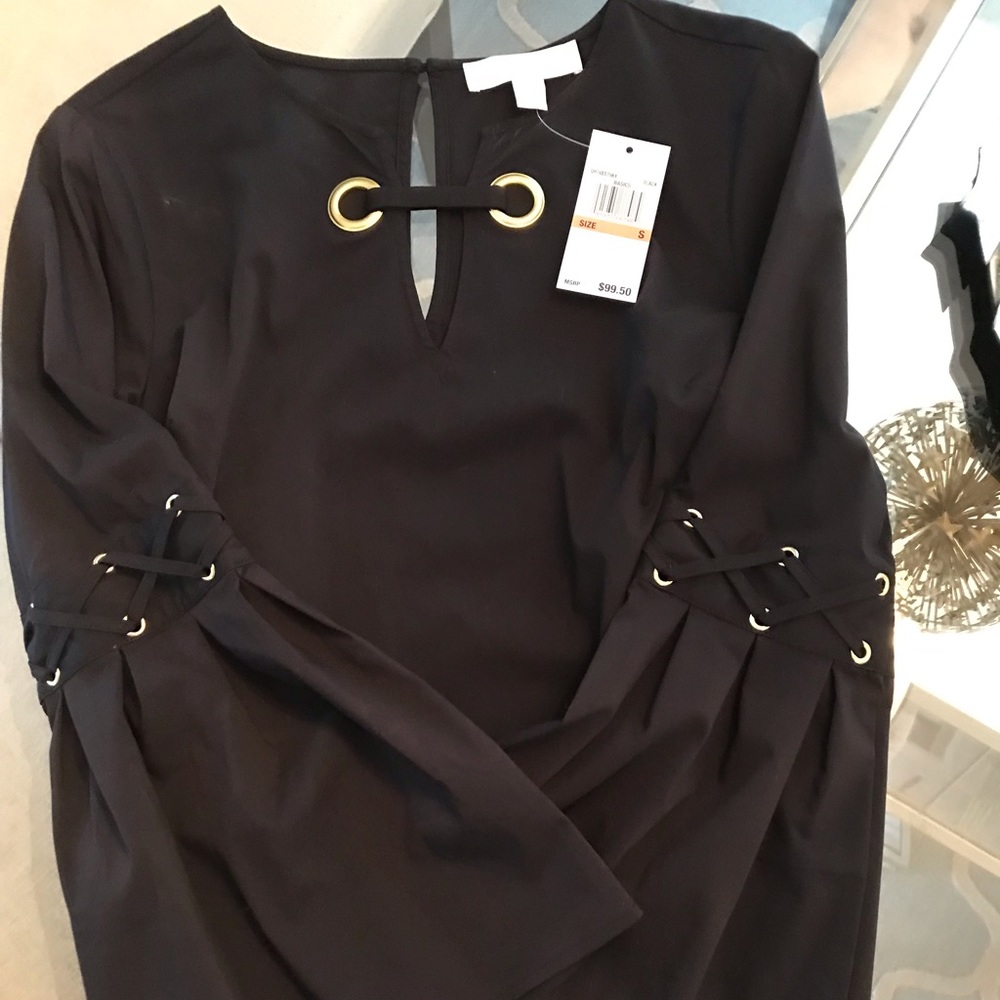 Michael Kors Brand NWT Black Blouse Size Small